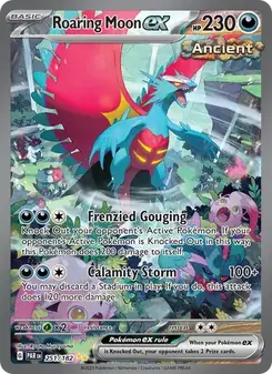 Roaring Moon ex 251/182 Paradox Rift Pokémon card