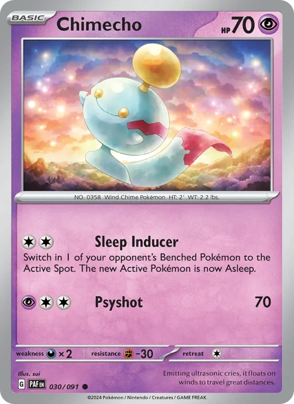 Chimecho 030/91 Paldean Fates Pokémon card