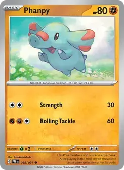 Phanpy 048/91 Paldean Fates Pokémon card