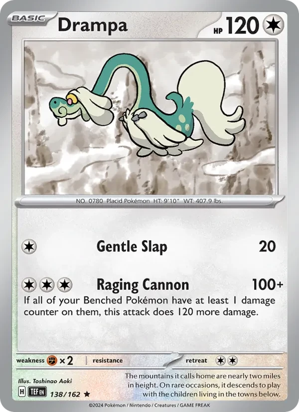 Drampa 138/162 Temporal Forces Pokémon kaart