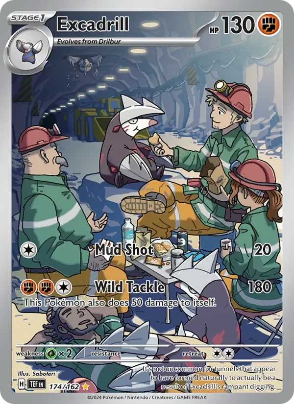 Excadrill 174/162 Temporal Forces Pokémon card