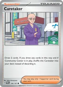 Caretaker 144/167 Twilight Masquerade Pokémon card