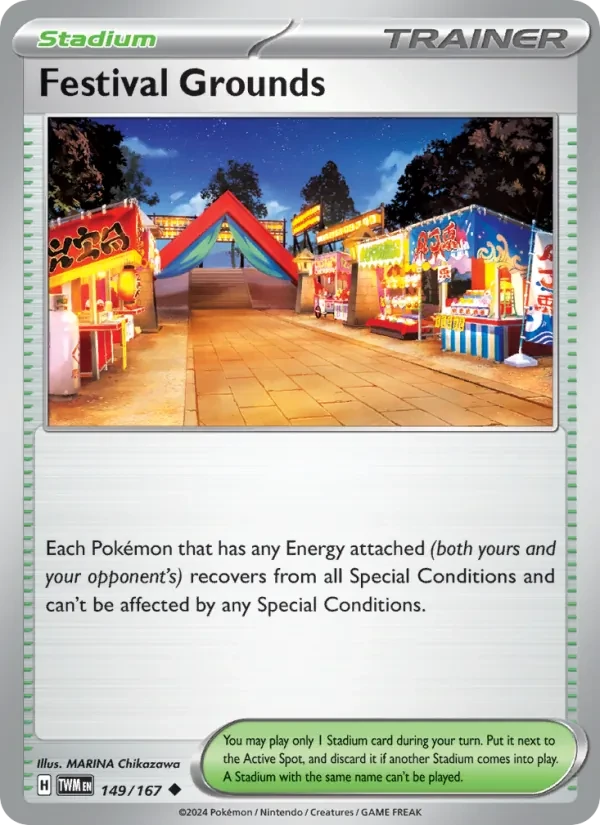 Festival Grounds 149/167 Twilight Masquerade Pokémon card