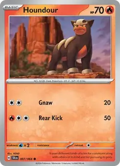 Houndour 007/64 Shrouded Fable Pokémon card