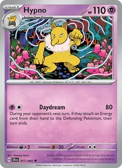 Hypno 017/64 Shrouded Fable Pokémon card