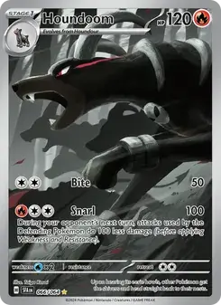 Houndoom 066/64 Shrouded Fable Pokémon card