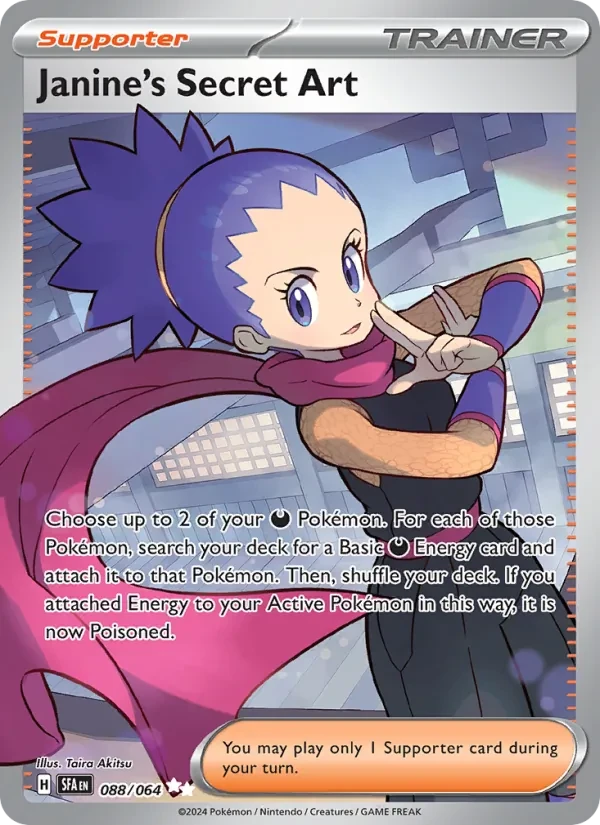Janine's Secret Art 088/64 Shrouded Fable Pokémon kaart