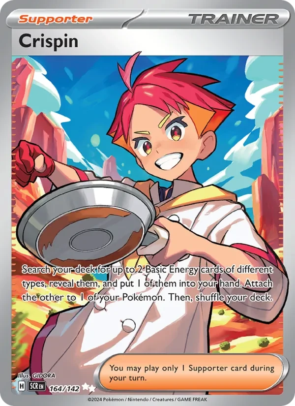 Crispin 164/142 Stellar Crown Pokémon Karte