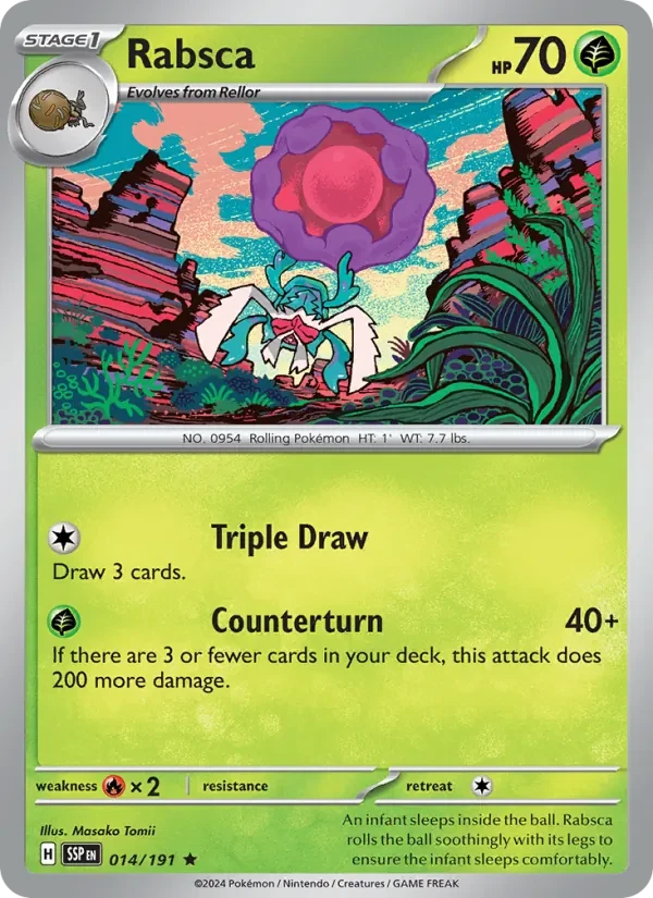Rabsca 014/191 Surging Sparks Pokémon card