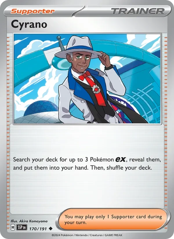 Cyrano 170/191 Surging Sparks Pokémon Karte
