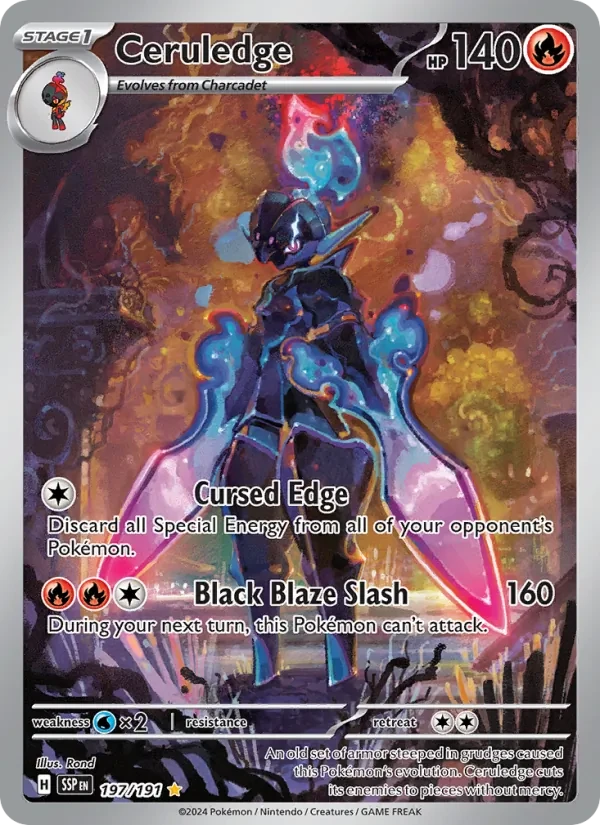 Ceruledge 197/191 Surging Sparks Pokémon card