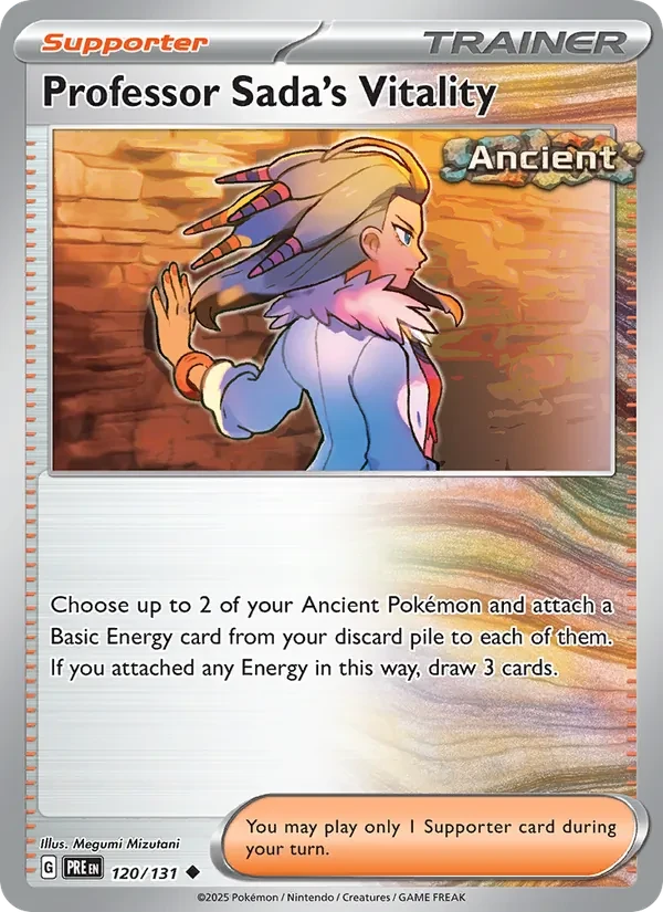Professor Sada's Vitality 120/131 Prismatic Evolutions Pokémon card