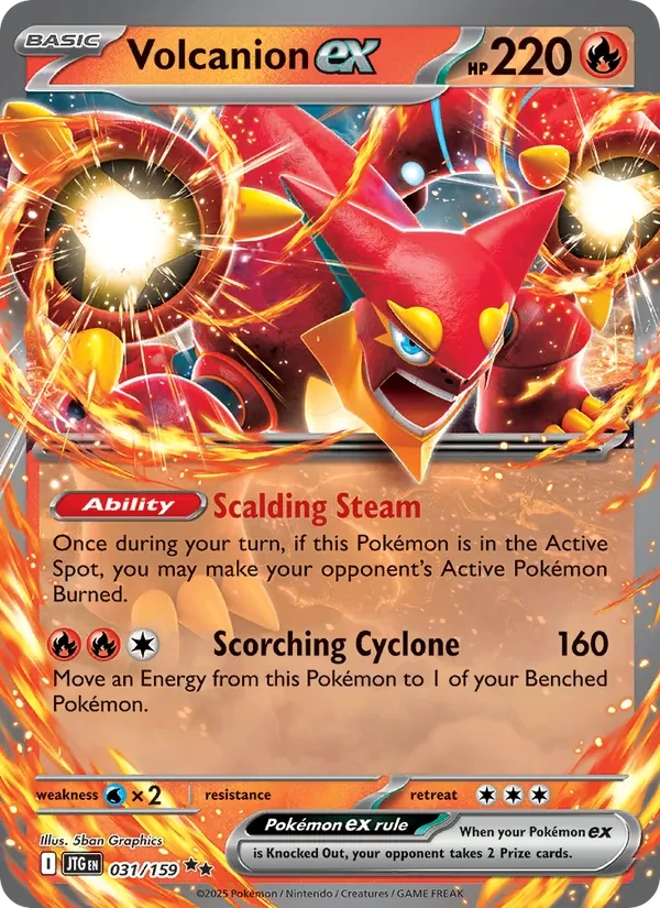 Volcanion ex 031/159 Journey Together Pokémon card