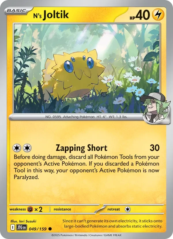 N's Joltik 049/159 Journey Together Pokémon card