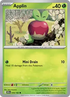 Applin 016/182 Destined Rivals Pokémon card