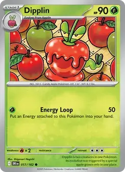 Dipplin 017/182 Destined Rivals Pokémon card