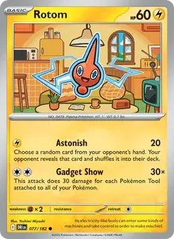 Rotom 077/182 Destined Rivals Pokémon card