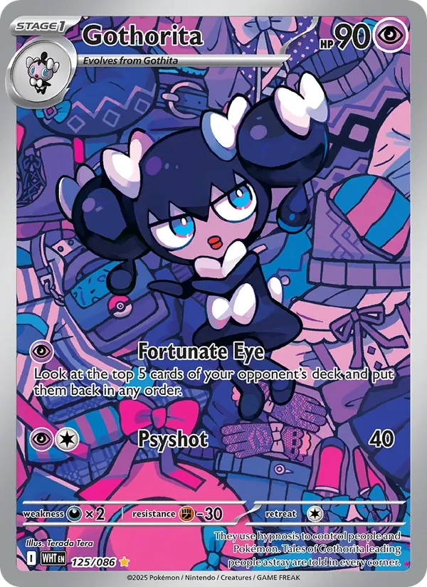 Gothorita 125/86 White Flare Pokémon card