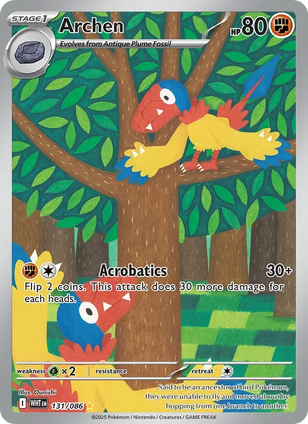 Archen 131/86 White Flare Pokémon card