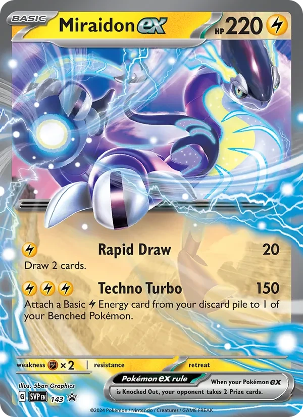 Miraidon ex 143/225 SVP Black Star Promos Pokémon Karte