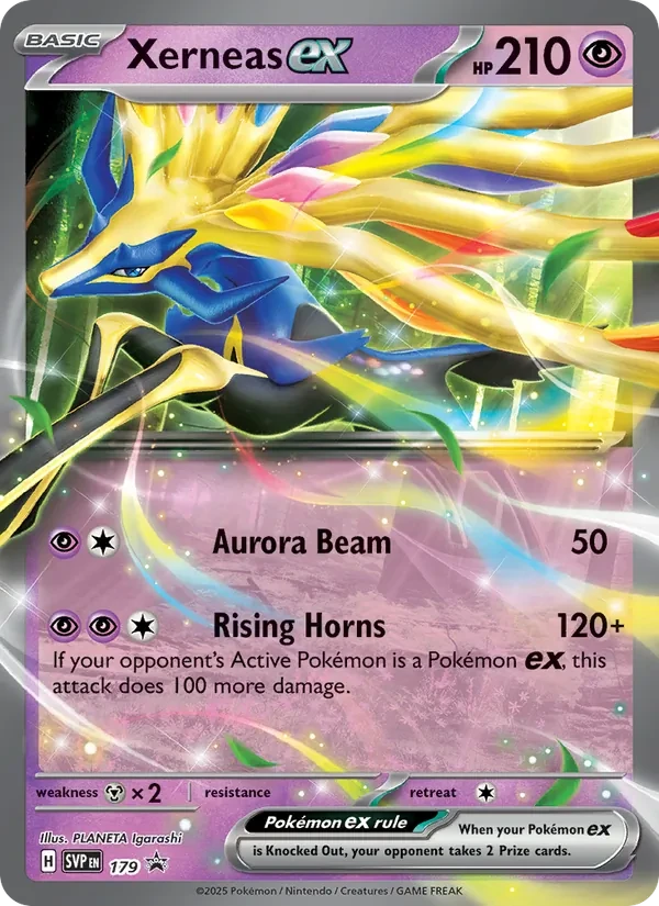 Carte Pokémon Xerneas ex 179/225 SVP Black Star Promos