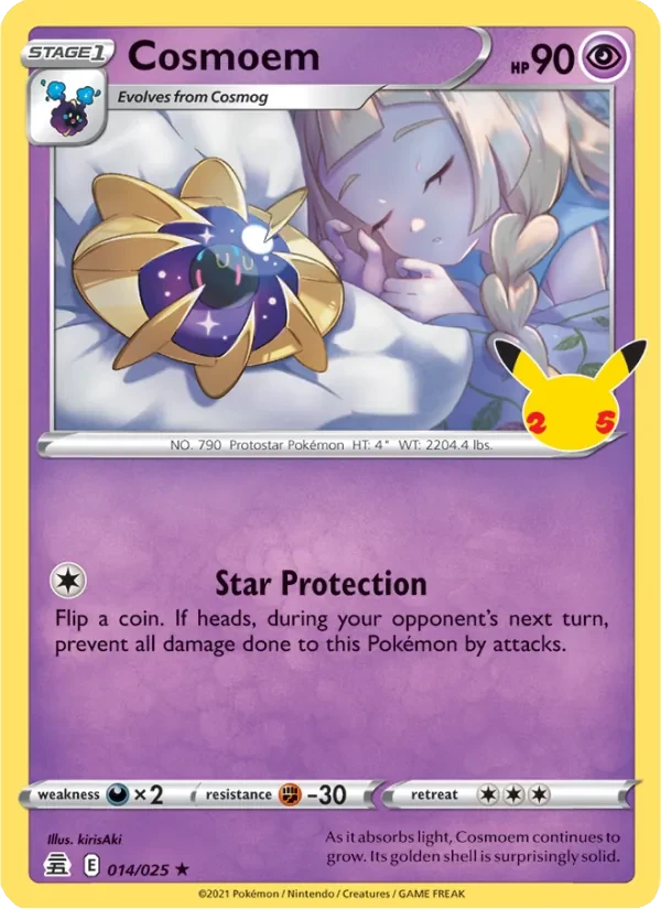 Cosmoem 14/25 Celebrations Pokémon card