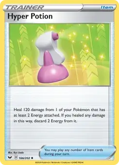 Hyper Potion 166/202 Sword & Shield Pokémon card