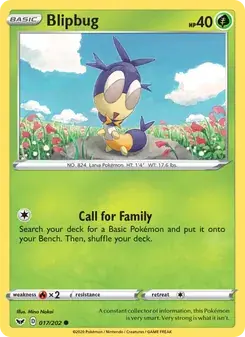 Blipbug 17/202 Sword & Shield Pokémon card