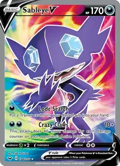 Sableye V 194/202 Sword & Shield Pokémon card