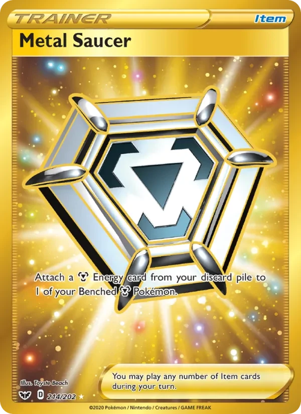 Metal Saucer 214/202 Sword & Shield Pokémon card