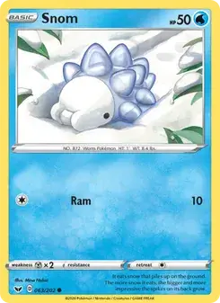 Snom 63/202 Sword & Shield Pokémon card