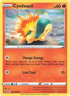 Cyndaquil 023/189 Astral Radiance Pokémon card