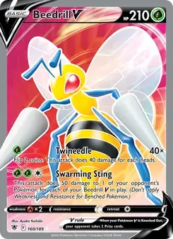 Beedrill V 160/189 Astral Radiance Pokémon card