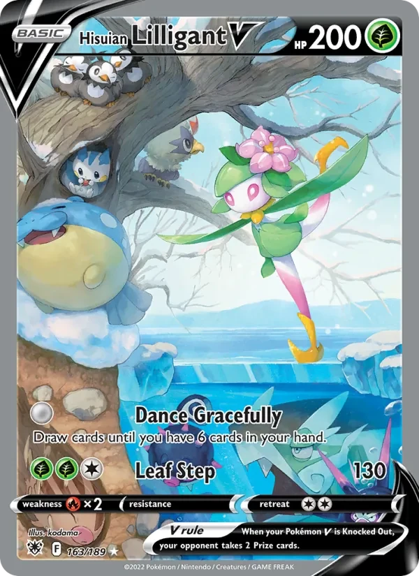 Hisuian Lilligant V 163/189 Astral Radiance Pokémon Karte