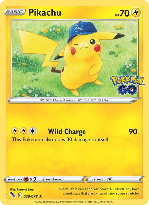 Pikachu 028/78 Pokémon GO Pokémon card