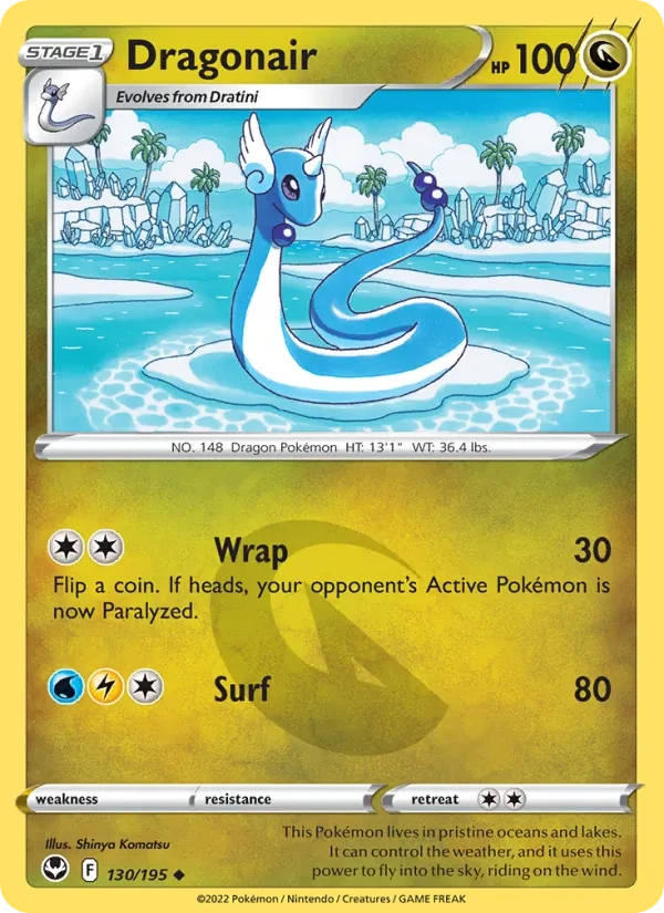 Dragonair 130/195 Silver Tempest Pokémon Karte
