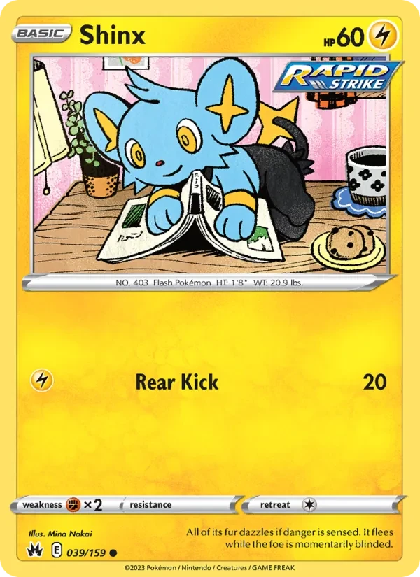 Shinx 039/159 Crown Zenith Pokémon card