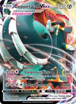Copperajah VMAX 137/192 Rebel Clash Pokémon card