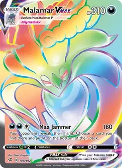Malamar VMAX 198/192 Rebel Clash Pokémon card
