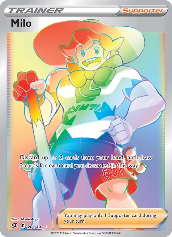Milo 201/192 Rebel Clash Pokémon card