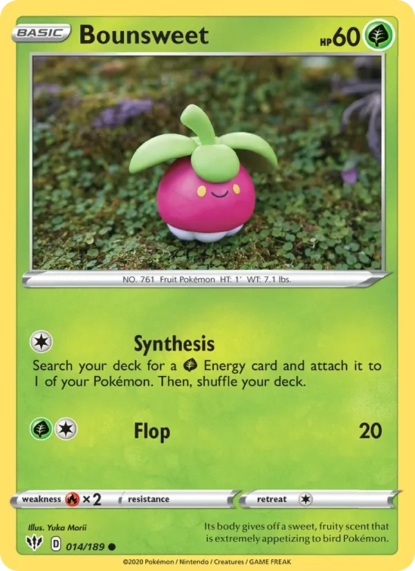 Bounsweet 14/189 Darkness Ablaze Pokémon card