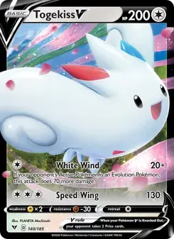 Togekiss V 140/185 Vivid Voltage Pokémon card