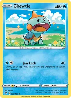 Chewtle 38/185 Vivid Voltage Pokémon card