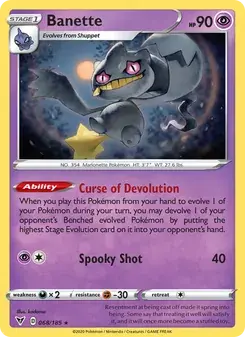 Banette 68/185 Vivid Voltage Pokémon card