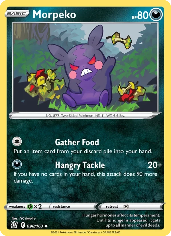Morpeko 98/163 Battle Styles Pokémon card