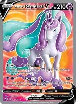 Galarian Rapidash V 167/198 Chilling Reign Pokémon card