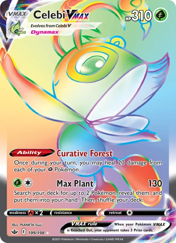 Celebi VMAX 199/198 Chilling Reign Pokémon card