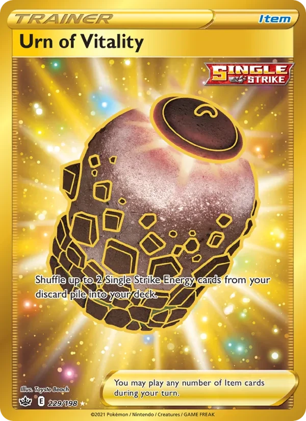 Carta Pokémon Urn of Vitality 229/198 Chilling Reign