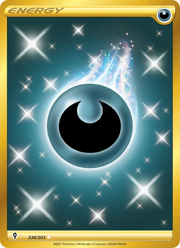 Darkness Energy 236/203 Evolving Skies Pokémon card