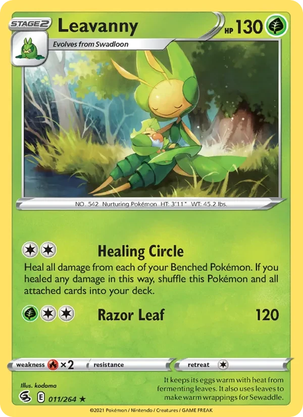 Leavanny 11/264 Fusion Strike Pokémon card